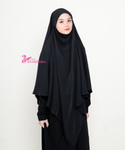 Alternative view of Farasya French Khimar bahan Thuba Anti UV by Kain Sultan