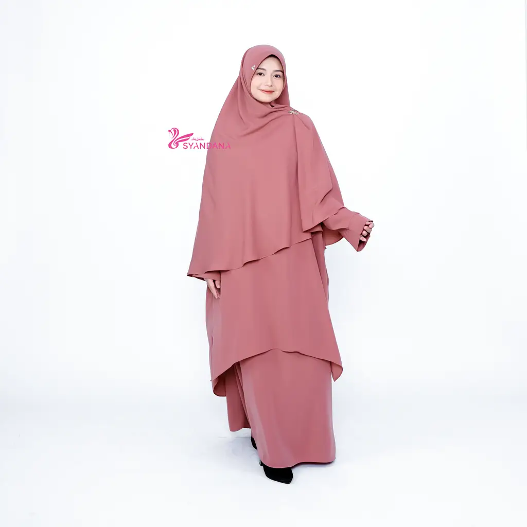Nuha One Set Rok Tunik Melayu Syar'i Setelan Tunik & Rok - Gambar 7