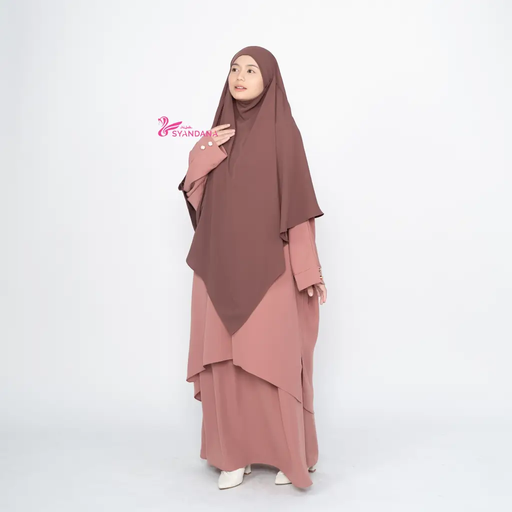 Nuha One Set Rok Tunik Melayu Syar'i Setelan Tunik & Rok - Gambar 10