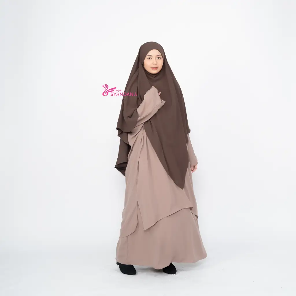 Nuha One Set Rok Tunik Melayu Syar'i Setelan Tunik & Rok - Gambar 9