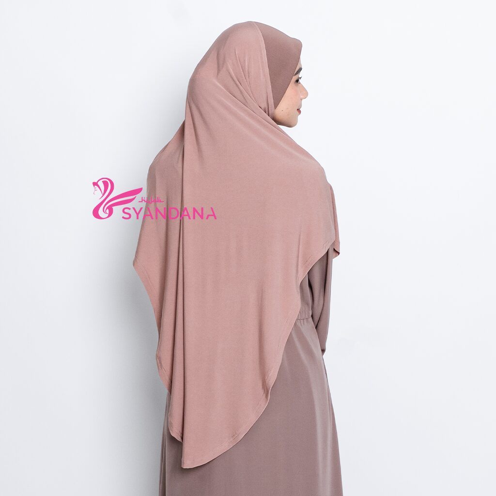 Jilbab Instant Malay Qisya - Bahan Jersey - Gambar 2