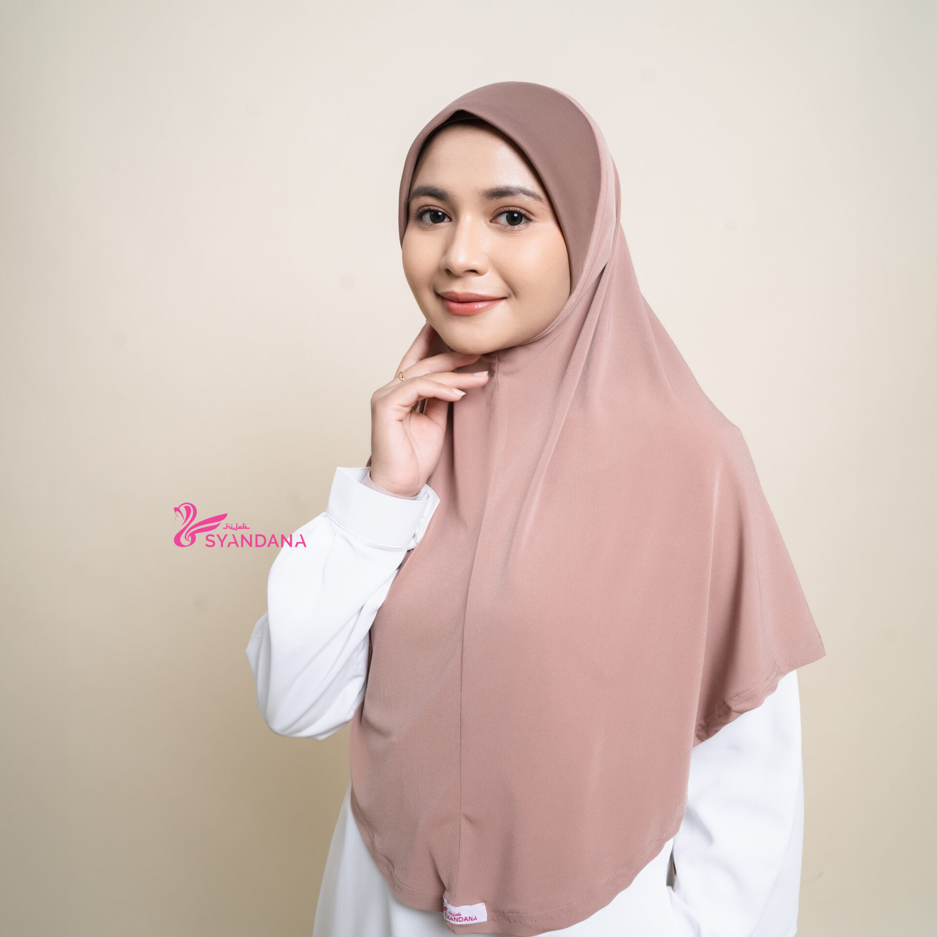 Jilbab Instant Malay Qisya - Bahan Jersey