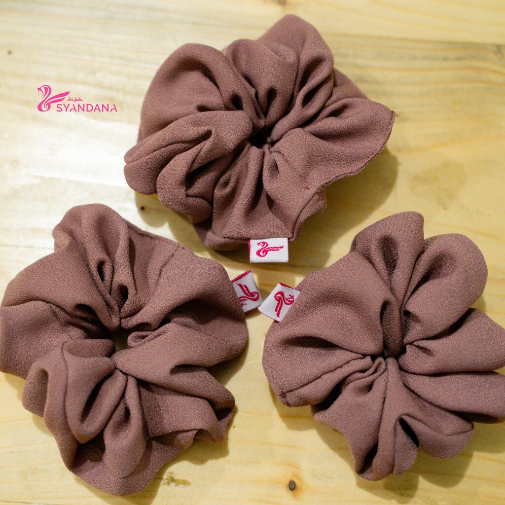 Scrunchie Aksesoris Ikat Rambut Hijab Premium - Gambar 12