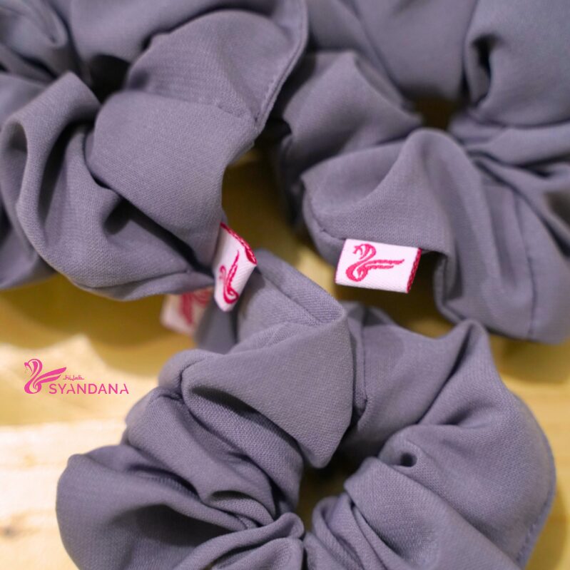 Scrunchie Aksesoris Ikat Rambut Hijab Premium - Gambar 4
