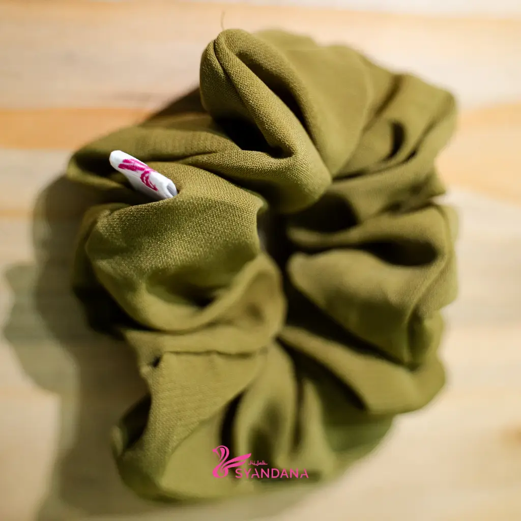 Scrunchie Aksesoris Ikat Rambut Hijab Premium - Gambar 8