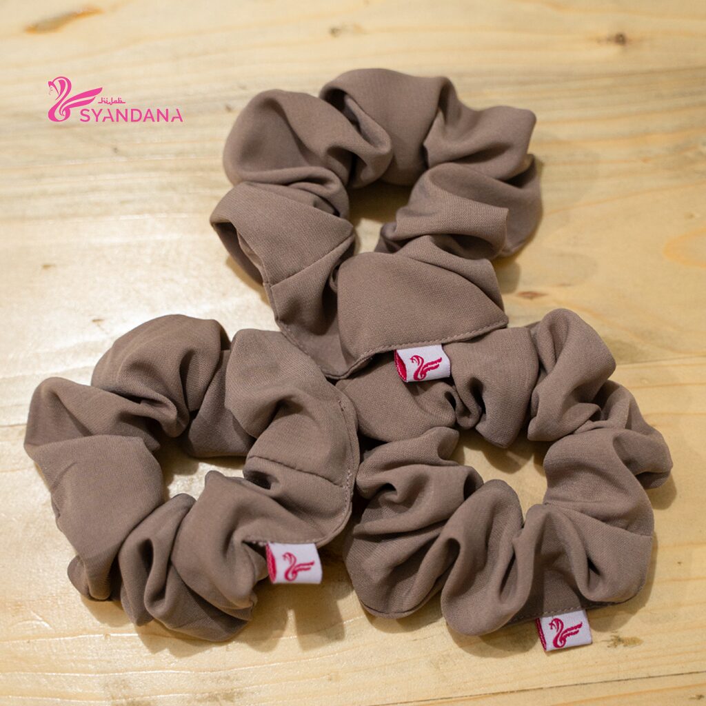 Scrunchie Aksesoris Ikat Rambut Hijab Premium - Gambar 3