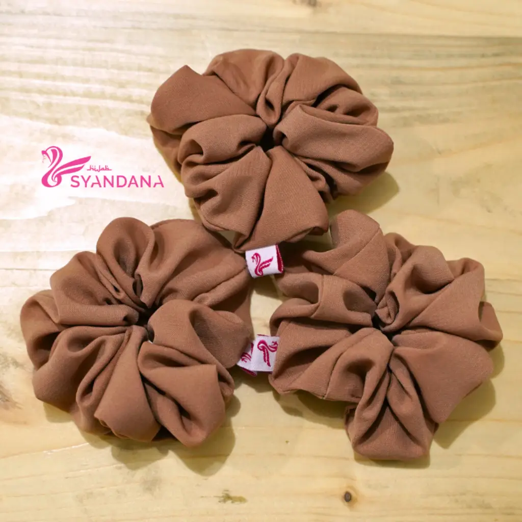 Scrunchie Aksesoris Ikat Rambut Hijab Premium - Gambar 6