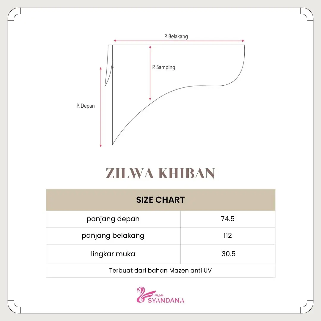 Zilwa Khiban (Khimar Bandana) - Gambar 11